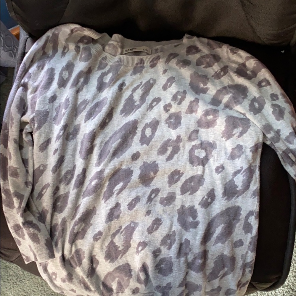 Old Navy Cheetah Print Sweater
